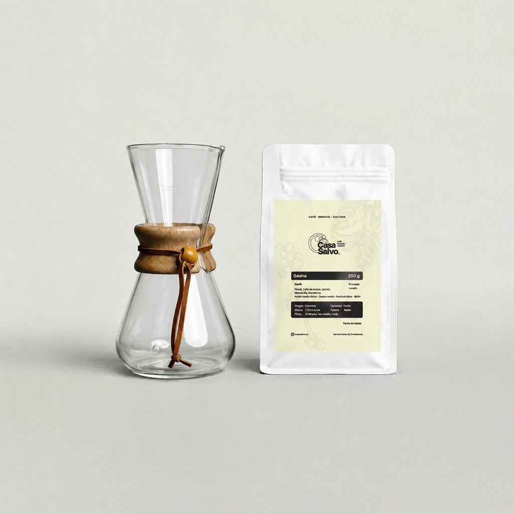 Café Especialidad Gesha + Cafetera Chemex